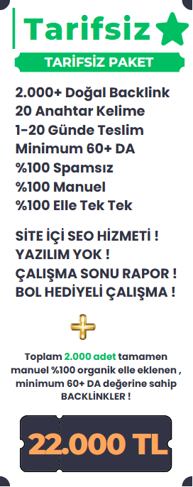 yeni tarifsiz backlink paketi